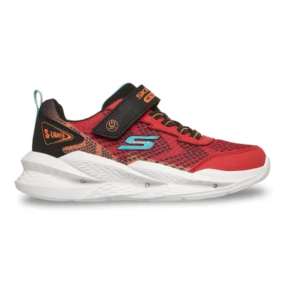 Zapatilla Niño Velcro Meteor Lights 2.0 Rojo Skechers