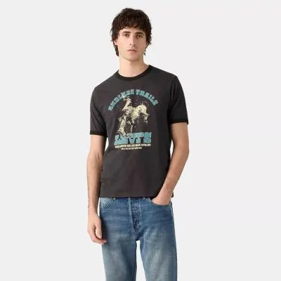 Polera Hombre Gr Standard Ringer Tee Cowboy Trails Levis