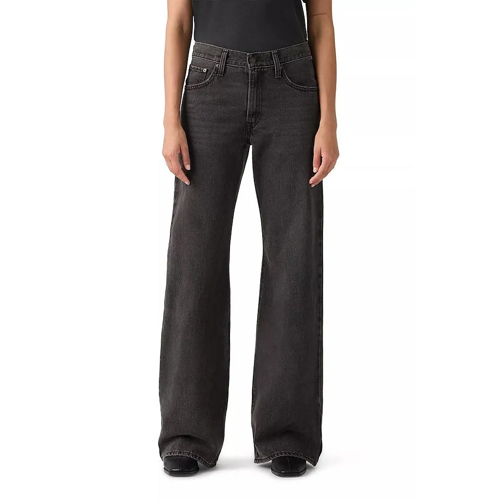 Jeans Mujer Middy Loose Boot Wandering Spirit Clean Levis