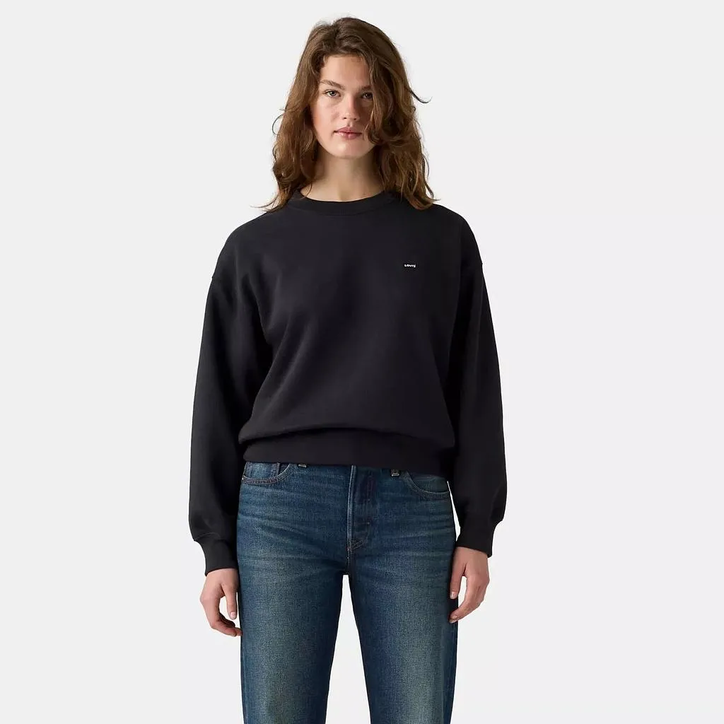 Poleron Mujer Everyday Crew Sweatshirt Anthracite Night Levis