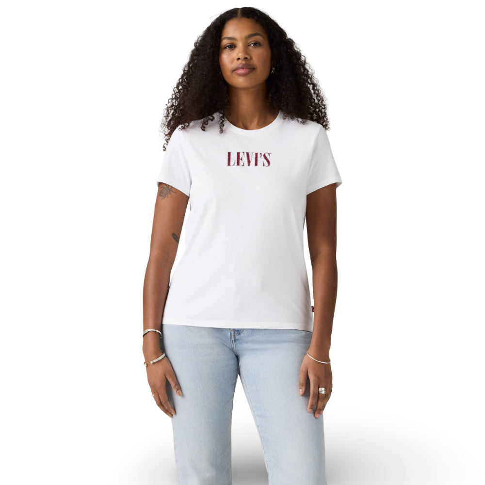 Polera Mujer The Perfect Tee Serif Stud Outline Brigh Levis