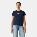 Polera Mujer The Perfect Tee Serif Stud Outline Navy Levis