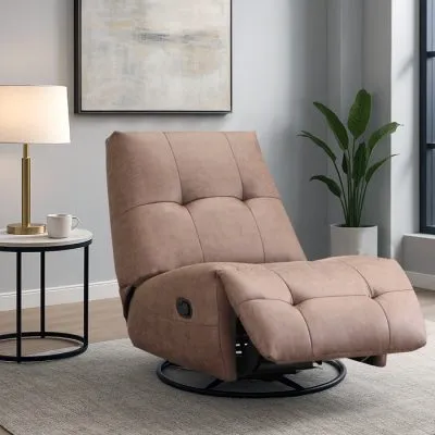 Berger Reclinable Giratorio Mecedora Aries Cafe MSA