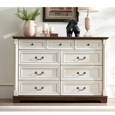 Comoda Cajonera Old White 9 Cajones MSA