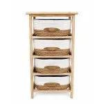 Gabinete Blanco Ratan 4 Cestas Sorento