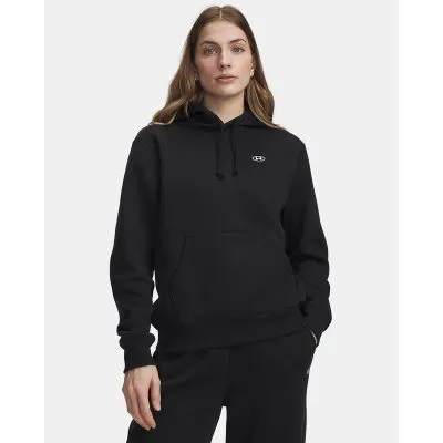 Poleron Mujer Rival Fleece Hoodie Black Under Armour
