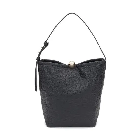Cartera Bucket Cuero Sintetico Negro CAR3597 Gacel