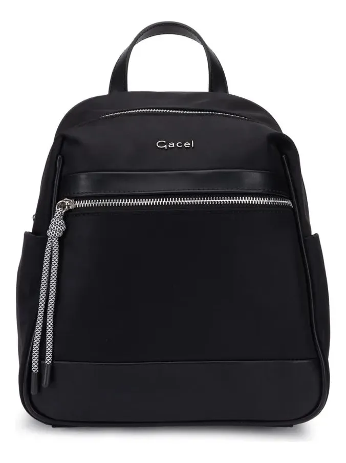 Mochila Pequeña Textil Negro CAR3673 Gacel