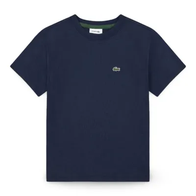 Polera Niño Logo Pequeño Azul Marino Lacoste