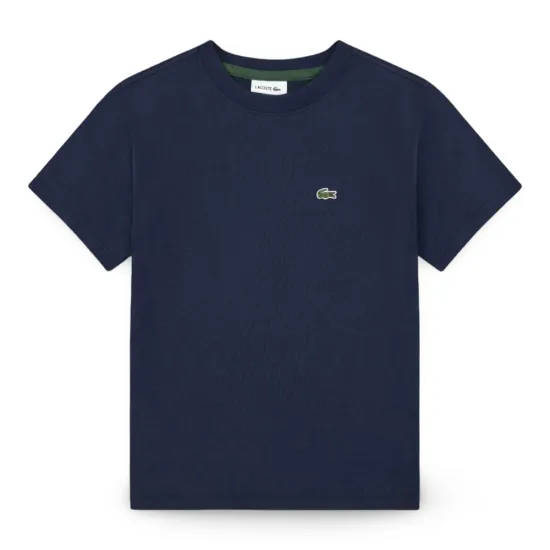 Polera Niño Logo Pequeño Azul Marino Lacoste