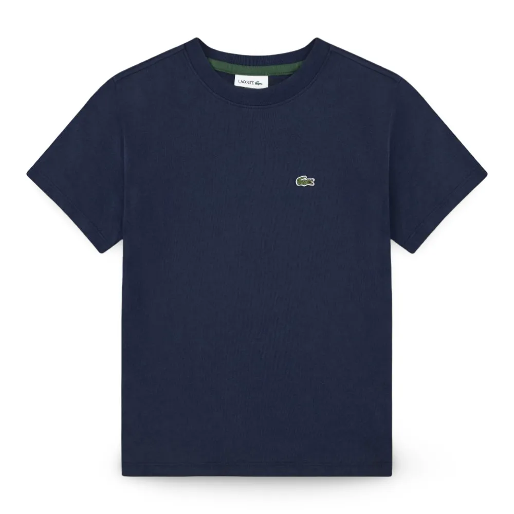 Polera Niño Logo Pequeño Azul Marino Lacoste