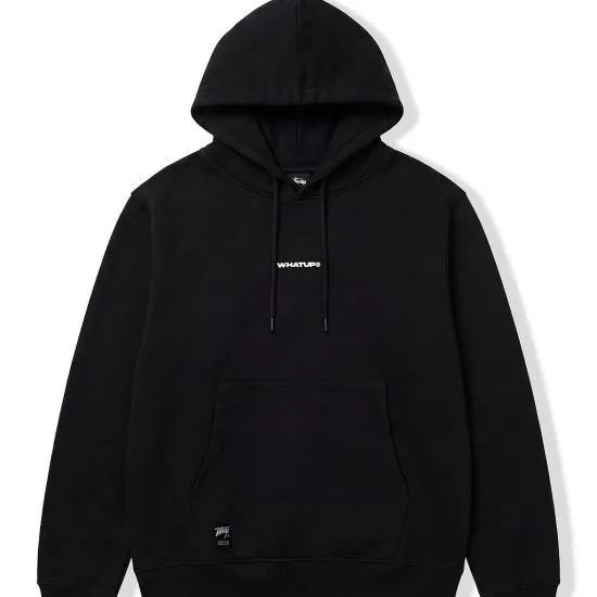 Poleron Hombre Hoodie Logo Black White Whatup