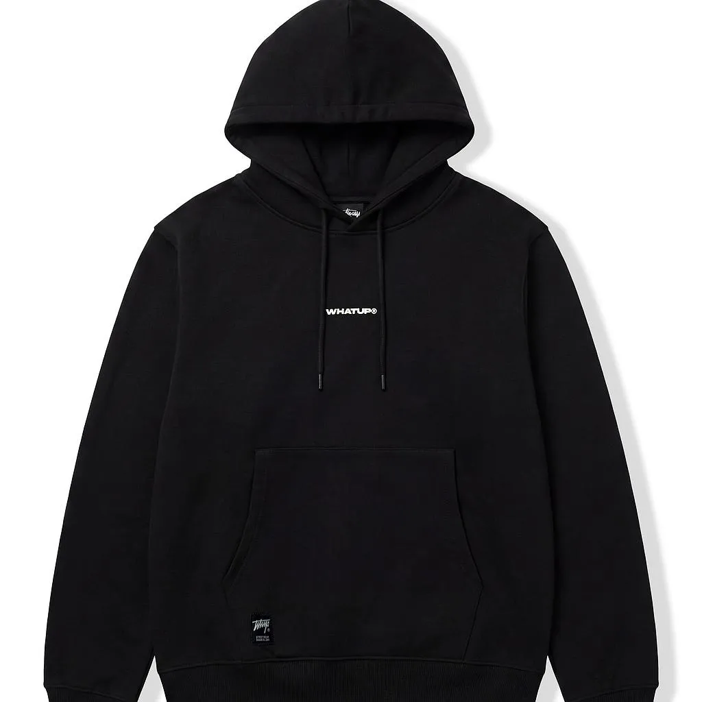 Poleron Hombre Hoodie Logo Black White Whatup