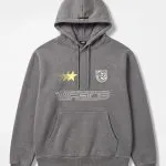 Poleron Hombre Hoddie Logo Orange Grey Whatup