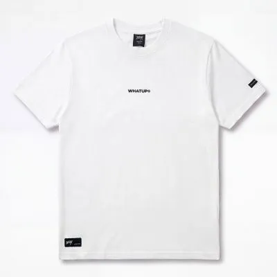 Polera Hombre Classic Logo White Whatup