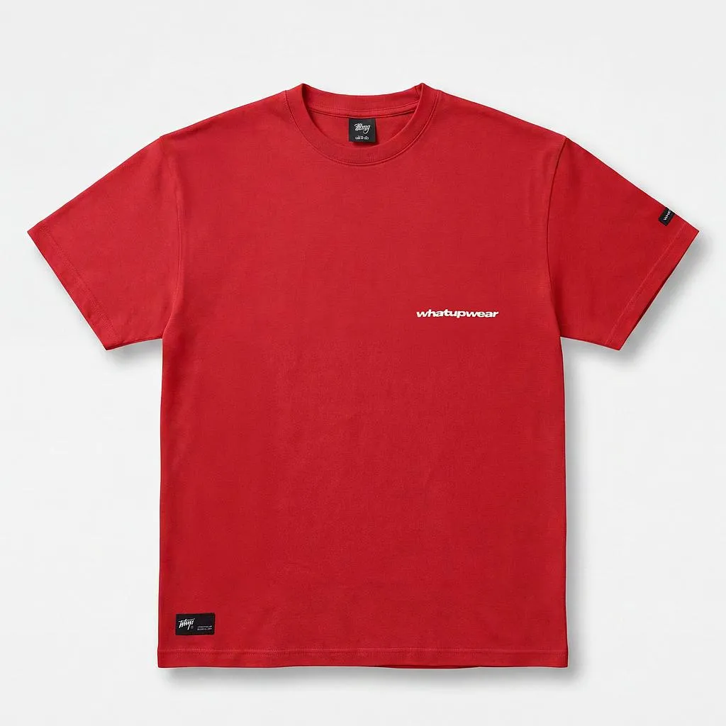 Polera Hombre Classic Tiny Icon Red Whatup