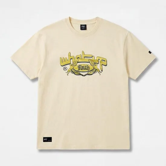 Polera Hombre Oversize Faith Sand Yellow Whatup