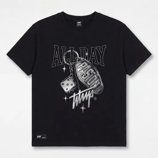 Polera Hombre Oversize Passion Keychain Black Whatup