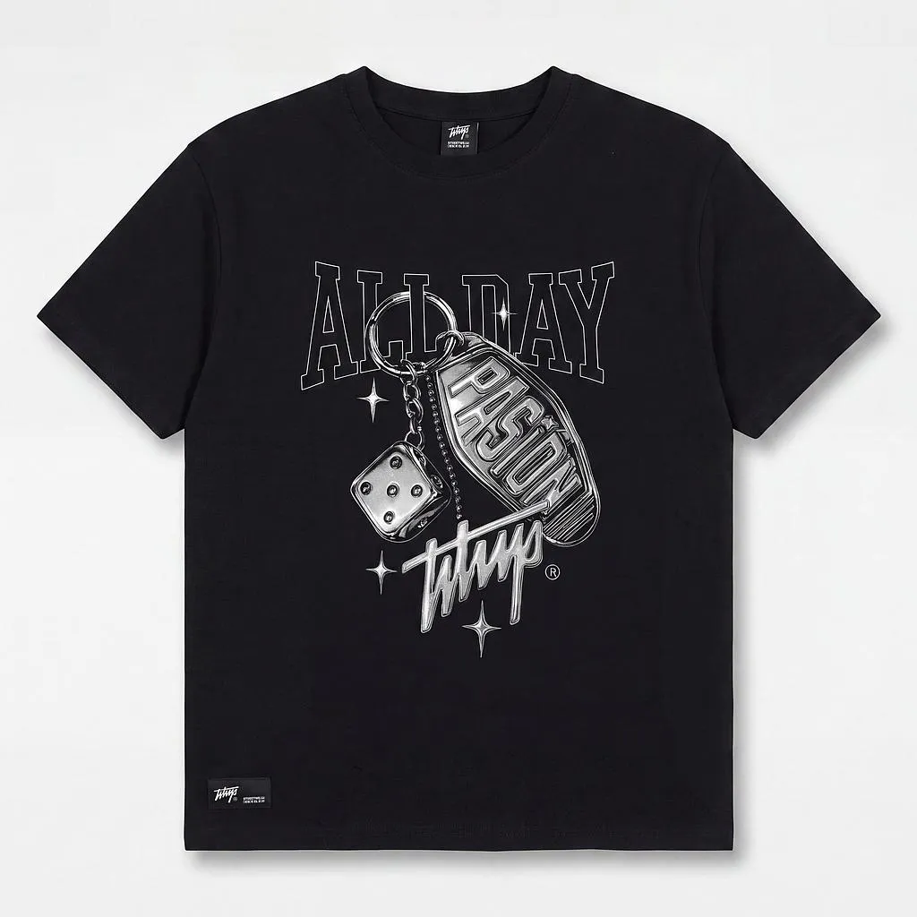 Polera Hombre Oversize Passion Keychain Black Whatup
