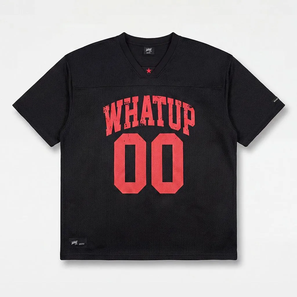 Polera Hombre Boxy Mesh 00 Black Whatup