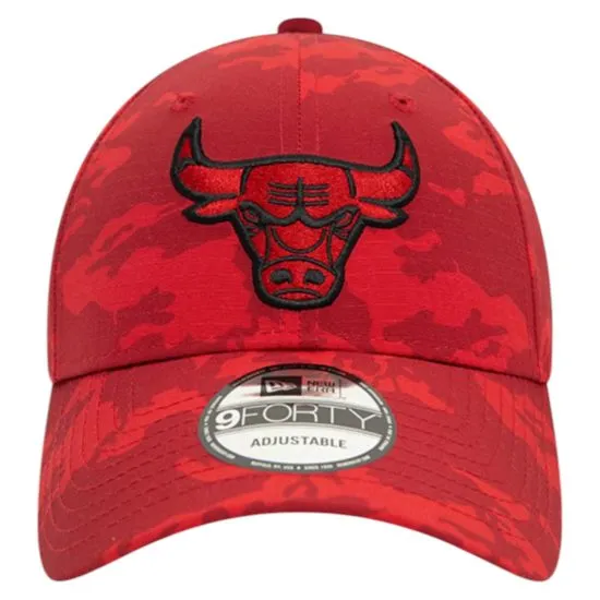 Jockey New Era 9Forty Chicago Bulls Camo Rojo Osfm - Imagen 3