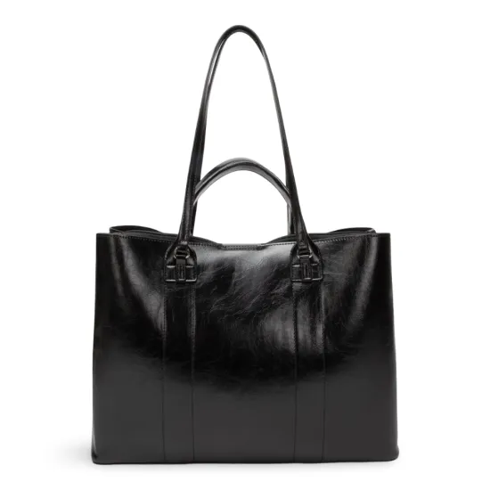Cartera Mujer Shopping Porta Notebook Negro Gacel - Imagen 3