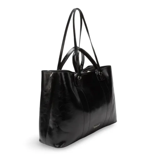 Cartera Mujer Shopping Porta Notebook Negro Gacel - Imagen 6