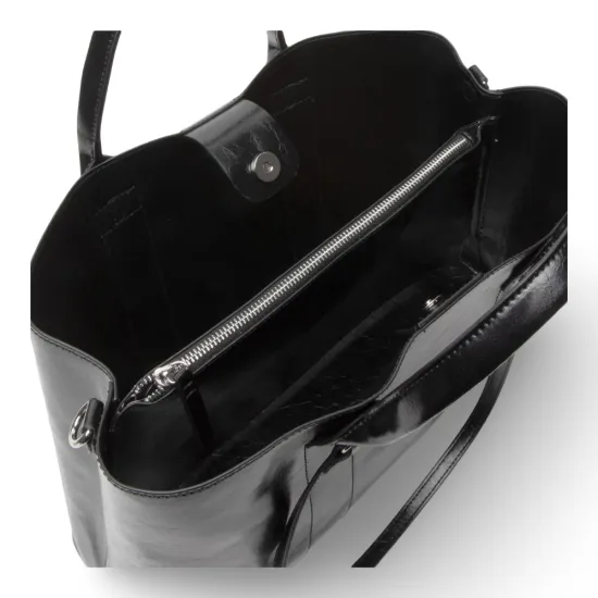 Cartera Mujer Shopping Porta Notebook Negro Gacel - Imagen 7
