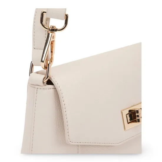 Cartera Bandolera Grande Graneado Off White CAR3557 Gacel - Imagen 7