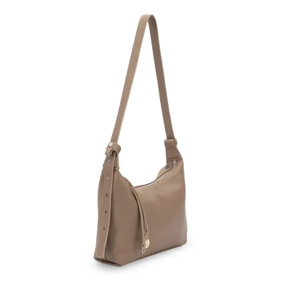 Cartera Bandolera Grande Graneado Taupe CAR3644 Gacel - Imagen 3