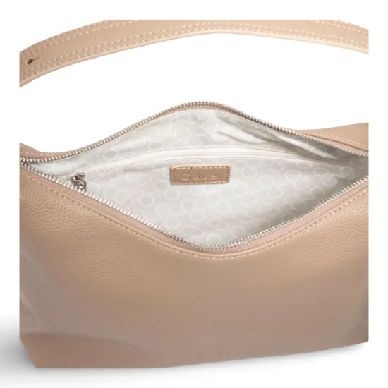 Cartera Bandolera Grande Graneado Taupe CAR3644 Gacel - Imagen 7