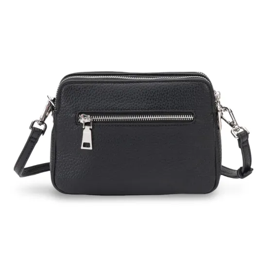 Cartera Bandolera Pequeña Graneado Negro CAR3630 Gacel - Imagen 4