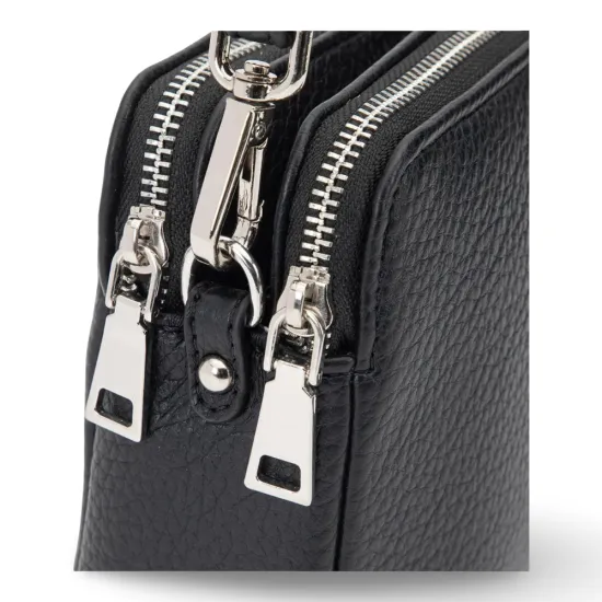 Cartera Bandolera Pequeña Graneado Negro CAR3630 Gacel - Imagen 8