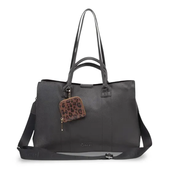 Cartera Shopping Notebook Graneado Chocolate CAR3586 Gacel - Imagen 4