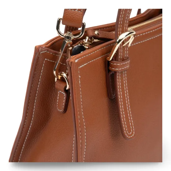 Cartera Pequeña Dos Asas Graneado Tostado CAR3563 Gacel - Imagen 7