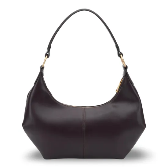 Cartera Corte Oval Craquele Chocolate CAR3652 Gacel - Imagen 4