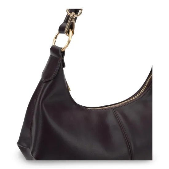 Cartera Corte Oval Craquele Chocolate CAR3652 Gacel - Imagen 7
