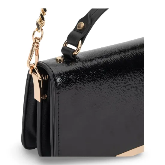 Cartera Clutch Verniz Negro CAR3593 Gacel - Imagen 2