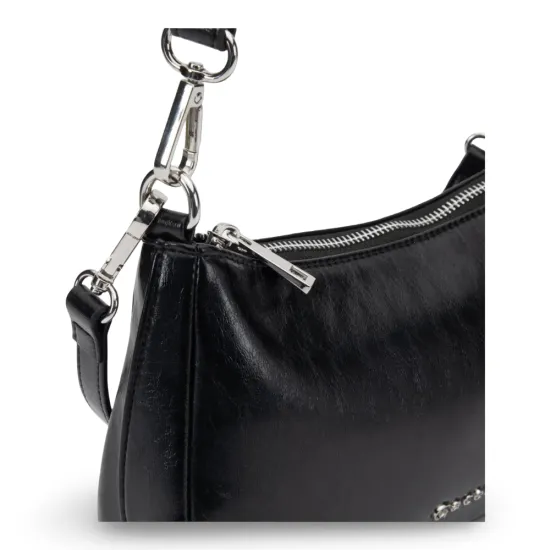 Cartera Bandolera Pequeña Verniz Negro CAR3661 Gacel - Imagen 6
