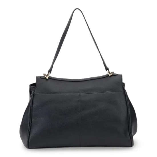 Cartera Corte Oval Graneado Negro CAR3641 Gacel - Imagen 4