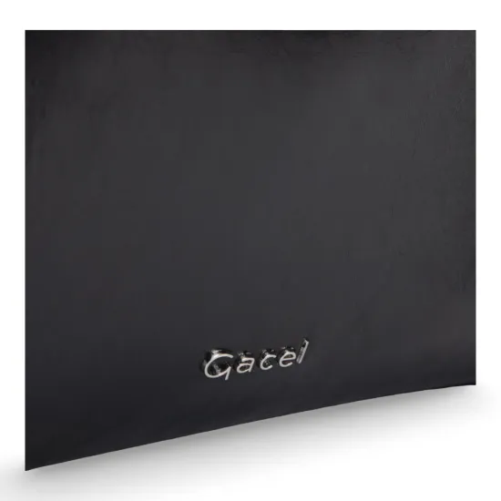 Cartera Dos Asas Grandes Craquele Negro CAR3602 Gacel - Imagen 9