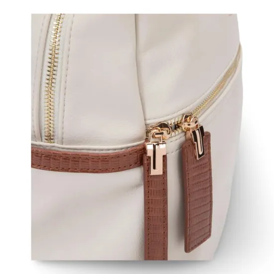 Mochila Grande Graneado Off White CAR3680 Gacel - Imagen 7