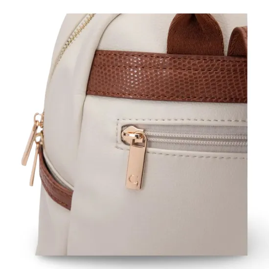Mochila Grande Graneado Off White CAR3680 Gacel - Imagen 8