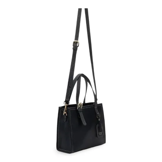 Cartera Pequeña Dos Asas Graneado negro CAR3562 Gacel - Imagen 3