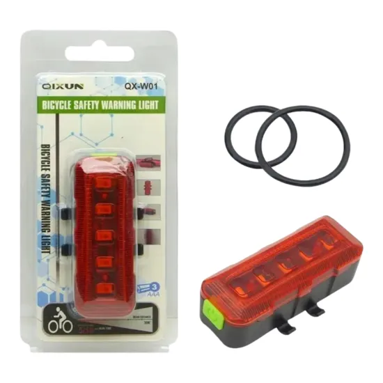 Luz Trasera Bicicleta Led A Pila Y 4 Efectos De Luz - Imagen 2