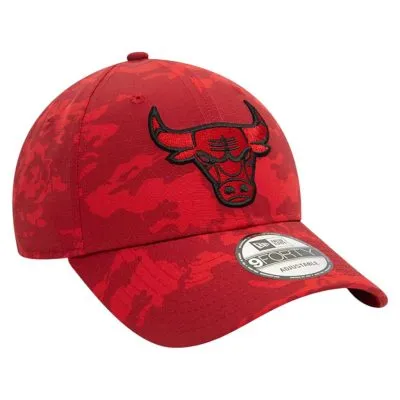 Jockey New Era 9Forty Chicago Bulls Camo Rojo Osfm
