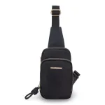 Cartera bandolera Pequeña Textil Negro CAR3166 Gacel