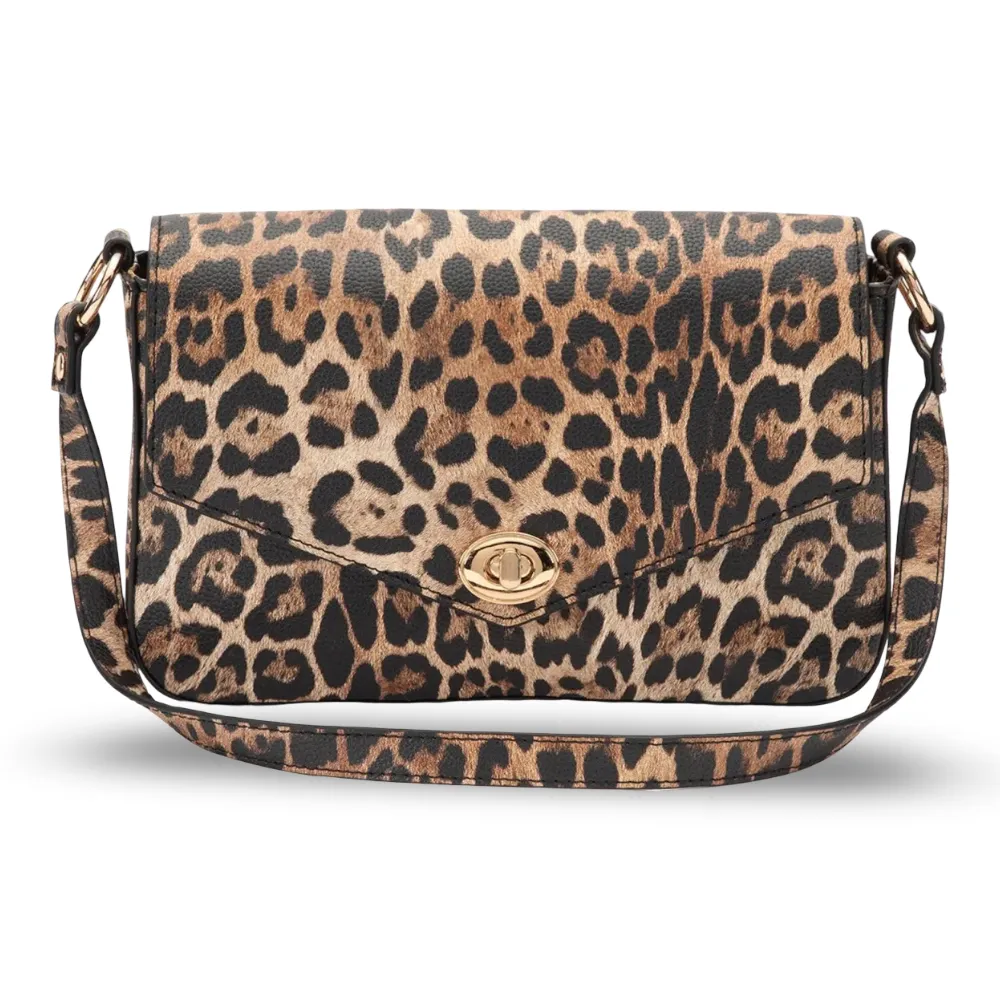 Cartera Retro con Tapa Aligator Leopardo CAR3575 Gacel