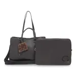 Cartera Shopping Notebook Graneado Chocolate CAR3586 Gacel