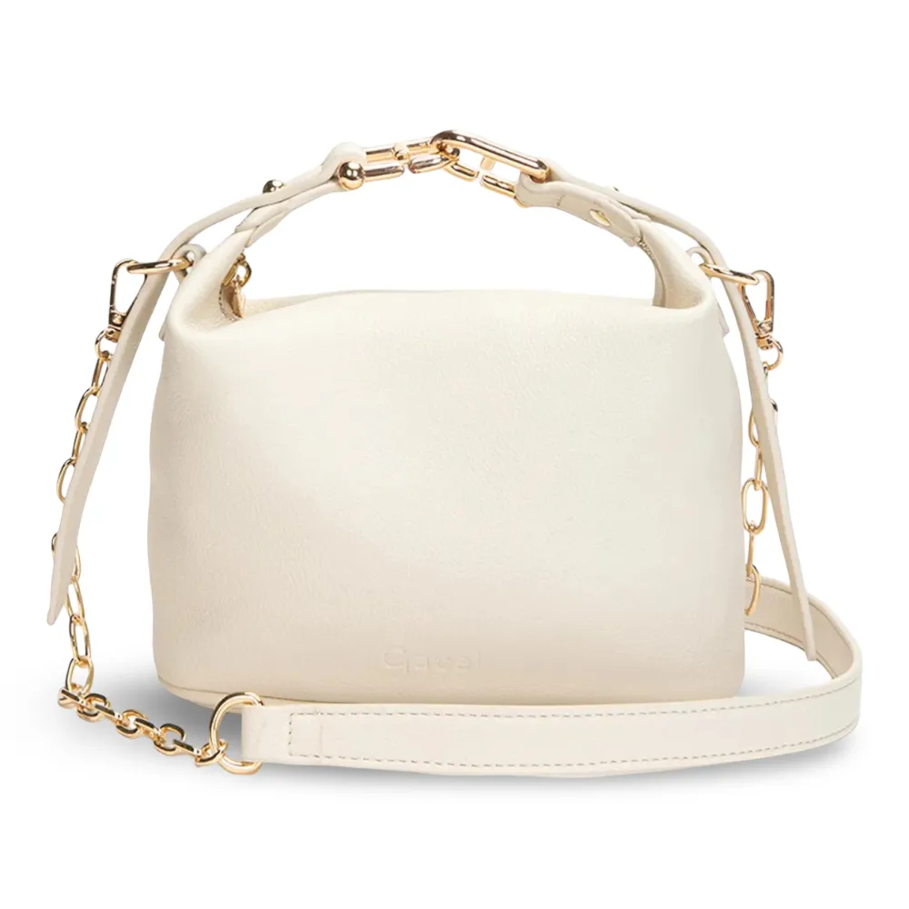 Cartera Bandolera Pequeña Off White CAR3599 Gacel